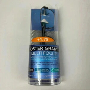 NEW Foster Grant reading multi focus glasses +1.75
